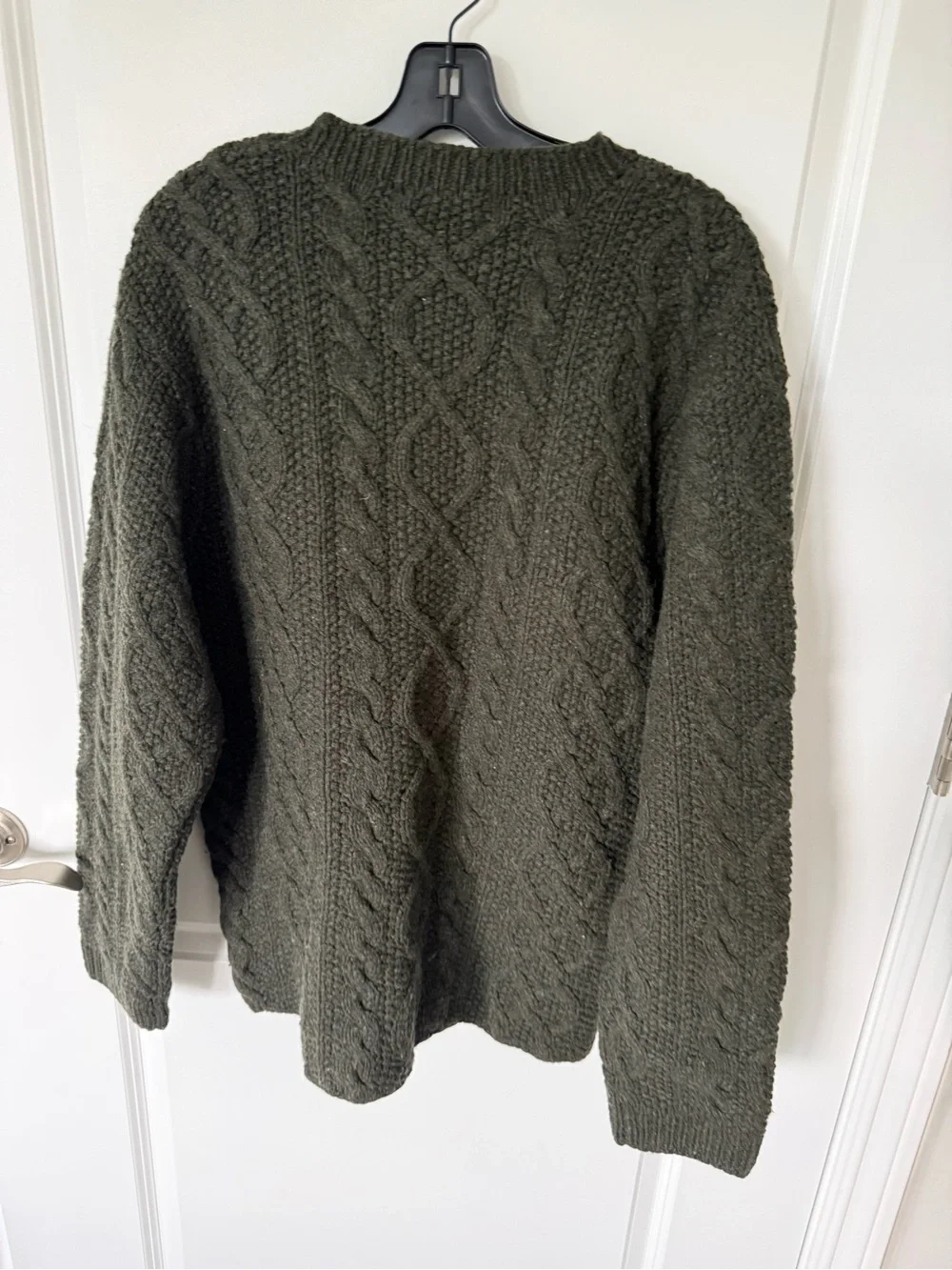 J. Crew Vintage Fisherman Wool Sweater Size Medium